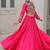 Traditional Pink Gujarati Embroidered With Mirror Lace Work Lehenga & Top for Garba Nights_Free Size