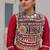 Traditional Marron Gujarati Embroidered With Mirror Lace Work Lehenga & Top for Garba Nights_Free Size