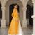 Yellow Embroidered Long Kurti with Navratri Lehenga Set for Women | Festive Ethnic Wear_Free Size