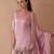 Women's Beautiful Embroidery Work Satin Fabric Straight Kurta Sharara and Dupatta Set