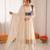 Off white chinon silk thread with sequin anarkali suit
