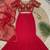 red georgette plain lehenga choli