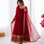 Rani pink georgette embroidered with sequin anarkali suit