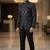 Floral midnight black jodhpuri for men | premium designer bandhgala ethnic wear
