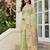 Green colour linen cotton saree with jacquard weaving & tassel pallu