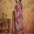 Maroon colour jacquard weaving with rich zari border & pallu work