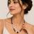 Beaded pearl necklace, multicolour, freshwater pearls with moonstone and black onyx, gold-tone clasp, elegant jewellery