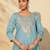 Women's Beautiful Embroidery Work Viscose Silk Fabric Flared Anarkali Pant and Dupatta Set