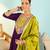Women's Beautiful Embroidery Work Vichitra Silk Fabric Flared Anarkali Pant and Dupatta Set