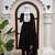 Black vichitra silk thread with sequin anarkali suit