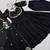 Black vichitra silk thread with sequin anarkali suit