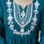 Women's Beautiful Embroidery Work Chinon Fabric Flared Anarkali Pant and Dupatta Set