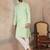 Mens multi silk blend abstract printed kurta with trousers