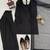 Black crepe thread with sequin farshi salwar suit