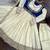Off white chinon silk thread with sequin anarkali suit
