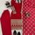 Red georgette thread with sequin  salwar suit