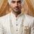 Traditional Groom Sherwani Mala Set with Brooch