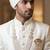 Traditional Groom Sherwani Mala Set with Brooch