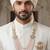 Premium Beaded Groom Mala with Elegant Brooch