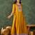 Women's Beautiful Embroidery Work Vichitra Silk Fabric Flared Anarkali Pant and Dupatta Set