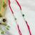 Designer pearl set of 2 rakhi for brother - traditional bead thread