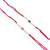 Designer pearl set of 2 rakhi for brother - traditional bead thread