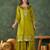 Women's Beautiful Embroidery Work Vichitra Silk Fabric Straight Kurta Sharara and Dupatta Set
