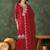 Women's Beautiful Embroidery Work Vichitra Silk Fabric Straight Kurta Sharara and Dupatta Set