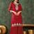 Women's Beautiful Embroidery Work Vichitra Silk Fabric Straight Kurta Sharara and Dupatta Set