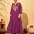 Women's Gorgeous Embroidery Work Silk Slub Fabric Flared Kurta Pant and Dupatta Set