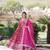 Pink viscose anarkali suit with embroidery sequin work