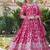 Pink viscose anarkali suit with embroidery sequin work