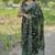 Green colour barbari satin sequins work saree