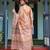 Brown color ready to wear saree with unstich blouse