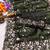 Green colour barbari satin sequins work saree