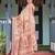 Peach color ready to wear saree with unstich blouse