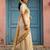 Cream color onam special saree