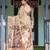 Olive color ready to wear saree with unstich blouse