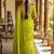 Green color onam special saree