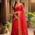 Red color onam special saree