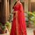 Red color onam special saree