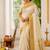 Cream color onam special saree