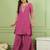 Women's Gorgeous Embroidery Work Sik Fabric Straight Kurta Palazzo and Dupatta Set
