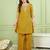 Women's Gorgeous Embroidery Work Sik Fabric Straight Kurta Palazzo and Dupatta Set