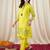 Women's Gorgeous Printed Work Cotton Fabric Straight Kurta Pant Set