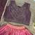 Designer chinon silk embroidered work wedding lehenga choli for kids