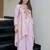 Women's Gorgeous Embroidery Work French Crepe Fabric Flared Kurta Palazzo Set