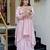 Women's Gorgeous Embroidery Work French Crepe Fabric Flared Kurta Palazzo Set