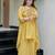 Women's Gorgeous Embroidery Work French Crepe Fabric Flared Kurta Palazzo Set
