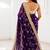 Women's satin silk saree with elegant lace border party wear designer saree